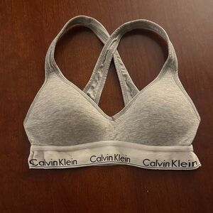 Calvin Klein Women's Light Gray Sports Bra